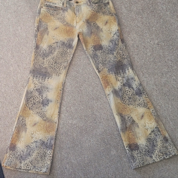bebe Denim - bebe Vintage NWOT  Paisley Print  Denim Stretch Jeans HTF